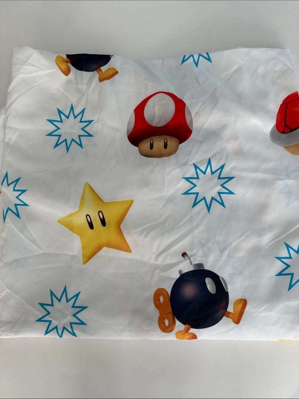 Mario & Luigi MarioKart 3 Piece Twin Sheet Set  - flat, fitted and pillowcase